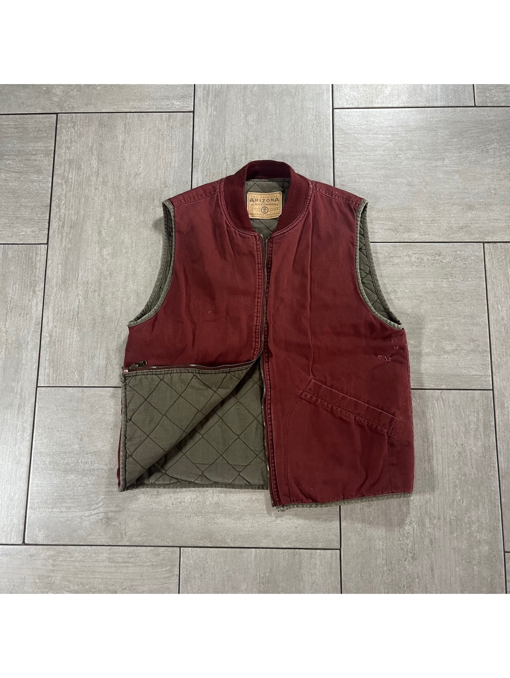Vintage Arizona Quilted Reversible Vest